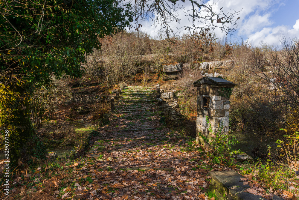 Ancient stone bridge in country side Ancient stone bridge in country side