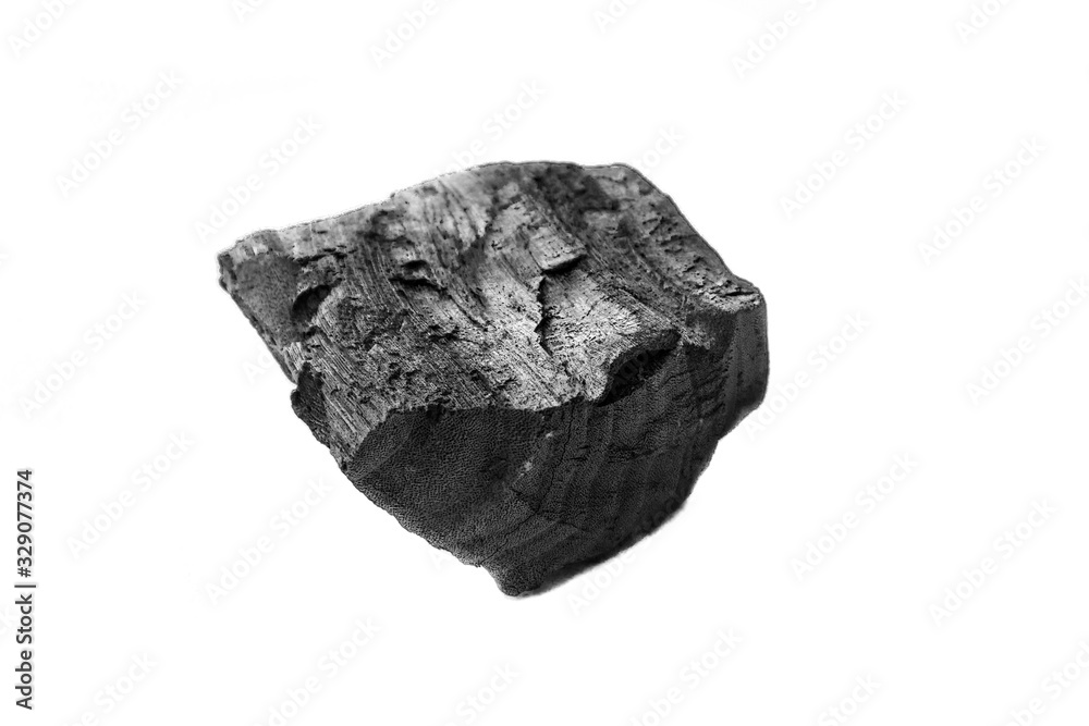 Charcoal isolated on white background. Charcoal isolated on white background.