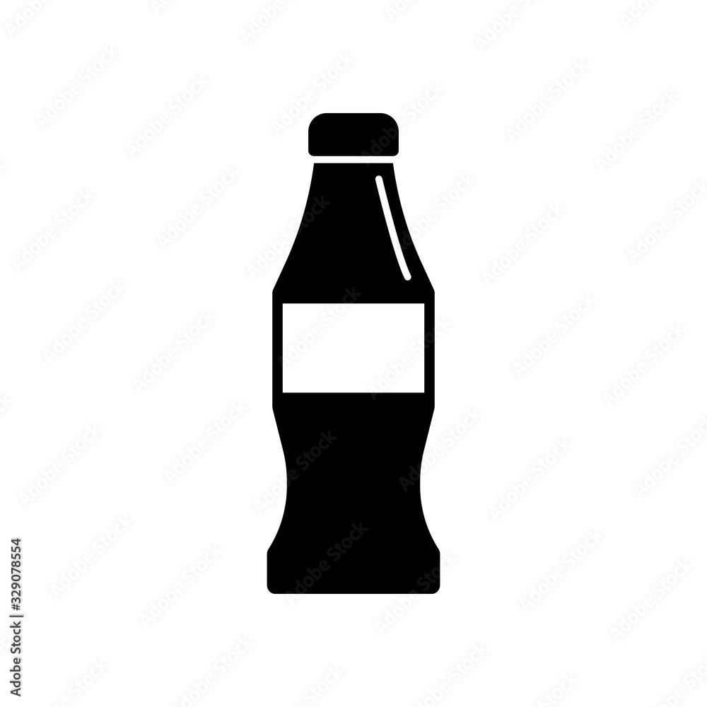 Bottle of soda, glass icon. Simple vector liquid container icons for ui and ux, website or mobile application Bottle of soda, glass icon. Simple vector liquid container icons for ui and ux, website or mobile application