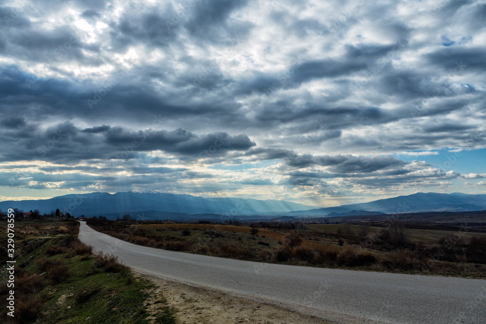 Mountain landscape at the foothills of the Southwestern Pirin mountain range Mountain landscape at the foothills of the Southwestern Pirin mountain range