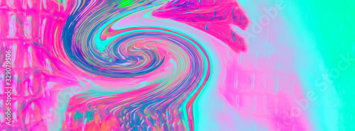 Banner trendy rainbow multicolored background.