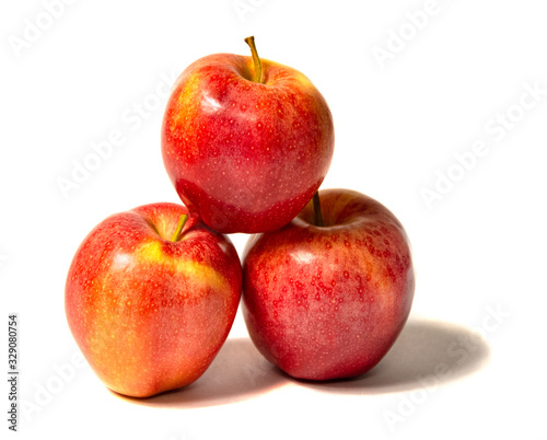 Wonderful red apple isolated on a white background