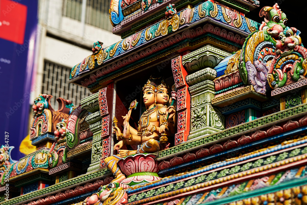 Traditional Thai architecture in city