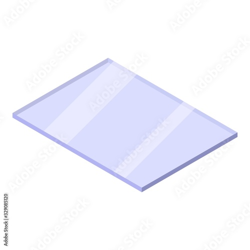 Window glass icon. Isometric of window glass vector icon for web design isolated on white background