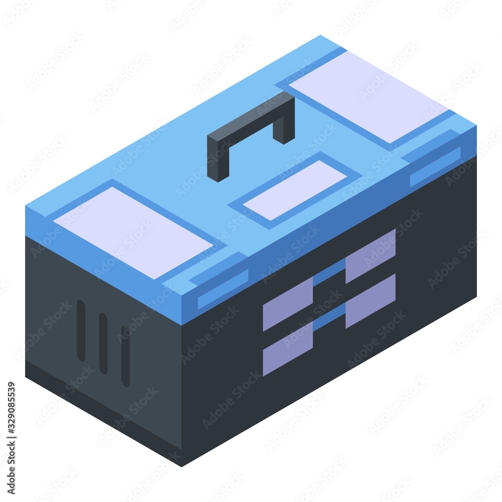 Tool box icon. Isometric of tool box vector icon for web design isolated on white background Tool box icon. Isometric of tool box vector icon for web design isolated on white background