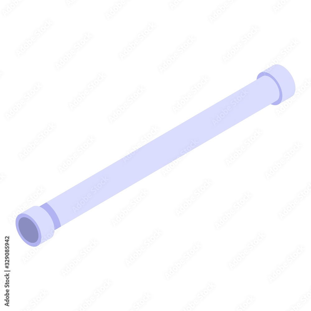 Construction pipe icon. Isometric of construction pipe vector icon for web design isolated on white background Construction pipe icon. Isometric of construction pipe vector icon for web design isolated on white background