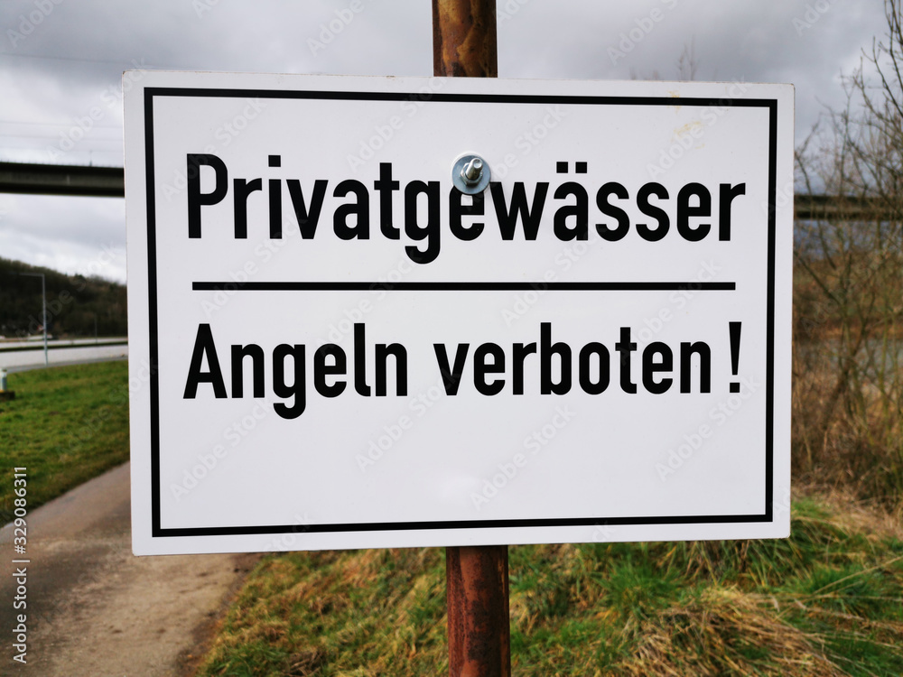 Privatgewässer Angeln verboten