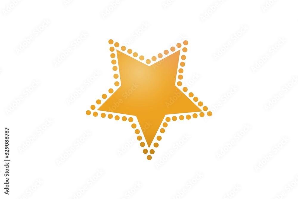 Obraz premium star isolated on white background