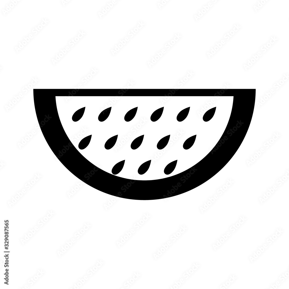 Melon or watermelon slice icon in line style. Cantaloupe, juicy tropical fruit symbol. Melon or watermelon slice icon in line style. Cantaloupe, juicy tropical fruit symbol.