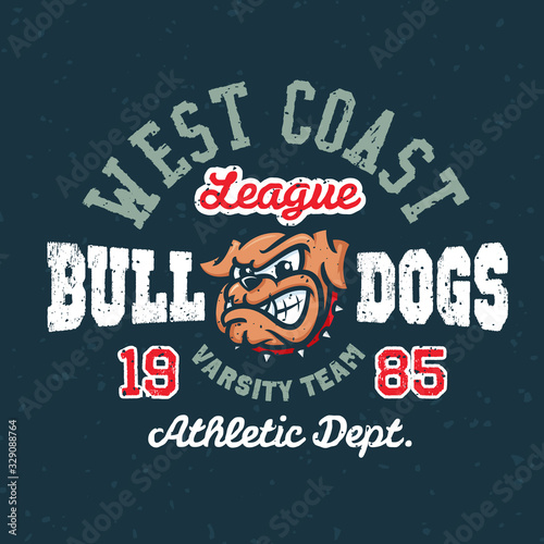 Vintage sport varsity apparel design