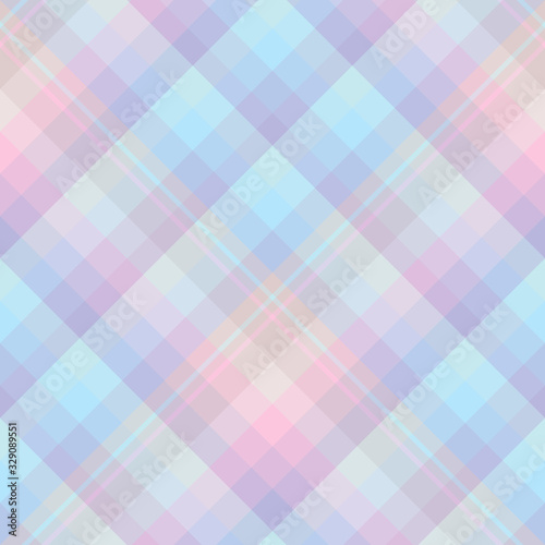 Seamless pattern in awesome pastel colors for plaid, fabric, textile, clothes, tablecloth and other things. Vector image. 2