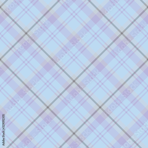 Seamless pattern in awesome pastel blue, violet and grey colors for plaid, fabric, textile, clothes, tablecloth and other things. Vector image. 2