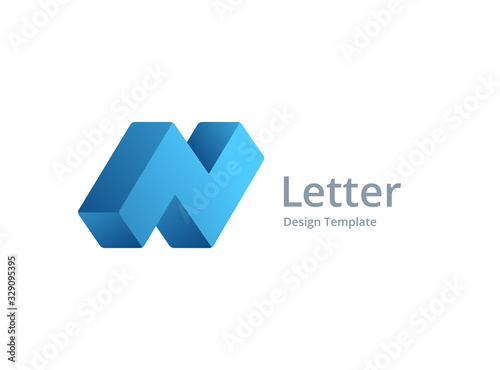 Free Download Letter N logo icon design template elements - GFXLoad