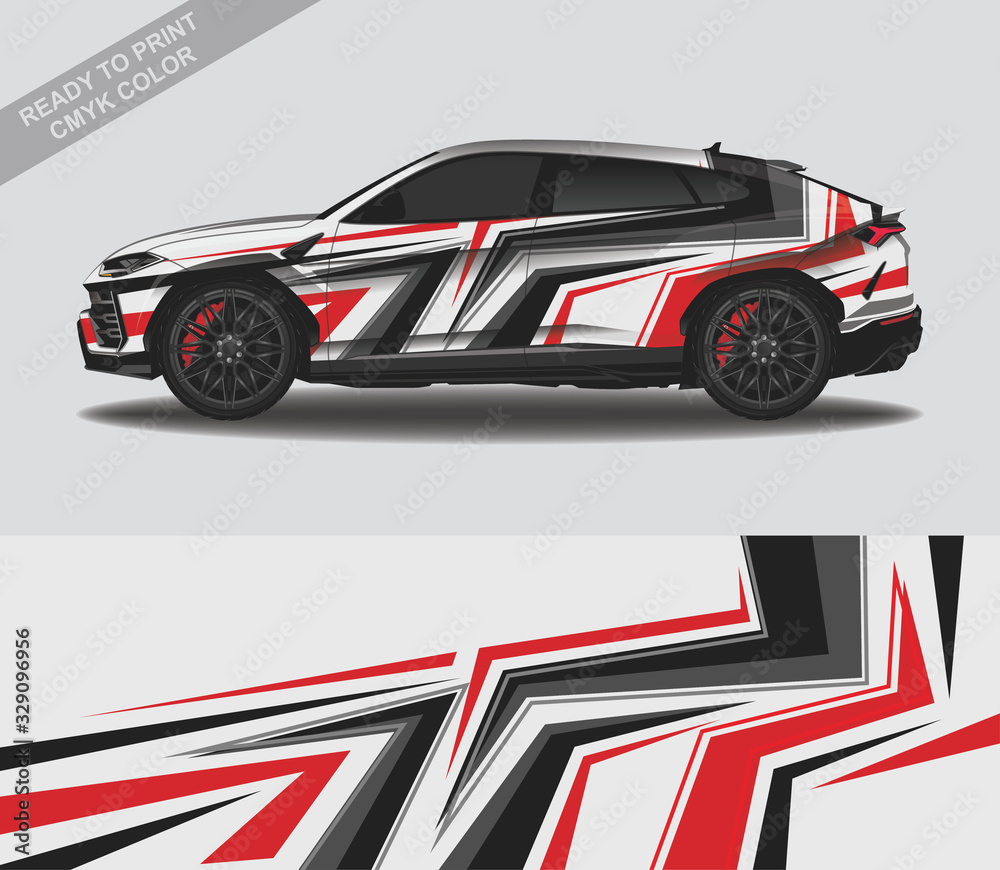 Car wrap decal design vector, custom livery race rally car vehicle sticker and tinting. Car wrap decal design vector, custom livery race rally car vehicle sticker and tinting.