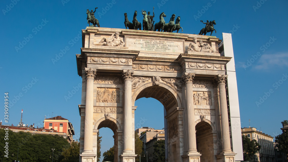 Arch of Peace, Corso Sempione, Milan, Lombardy, Italy