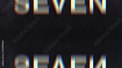 Animation of cool wooden letters countdown from twelve to zero background