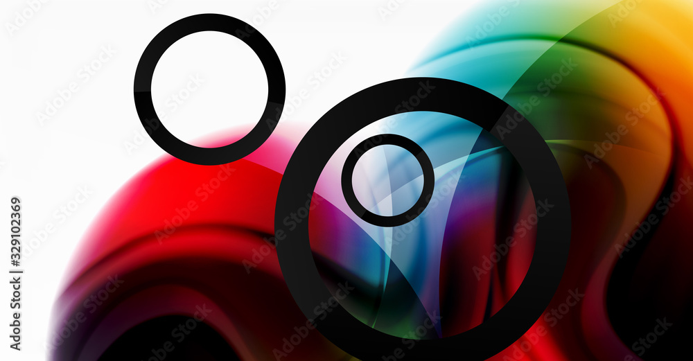 Abstract background, fluid mixing gradient liquid style colors composition. Vector Illustration For Wallpaper, Banner, Background, Card, Book Illustration, landing page