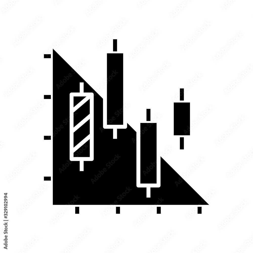Technical analysis diagram black icon, concept illustration, vector flat symbol, glyph sign. Technical analysis diagram black icon, concept illustration, vector flat symbol, glyph sign.