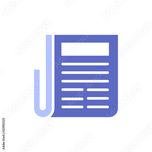 Business News Vector illustration Glyph With Color Background and Investment icon.