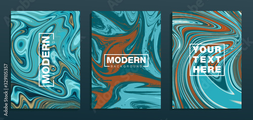 Sets of vector modern backgrounds.Texture with mixed of acrylic