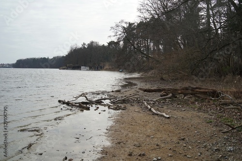 Siltation at lake Straussee due to climate change and other environmental reasons photo