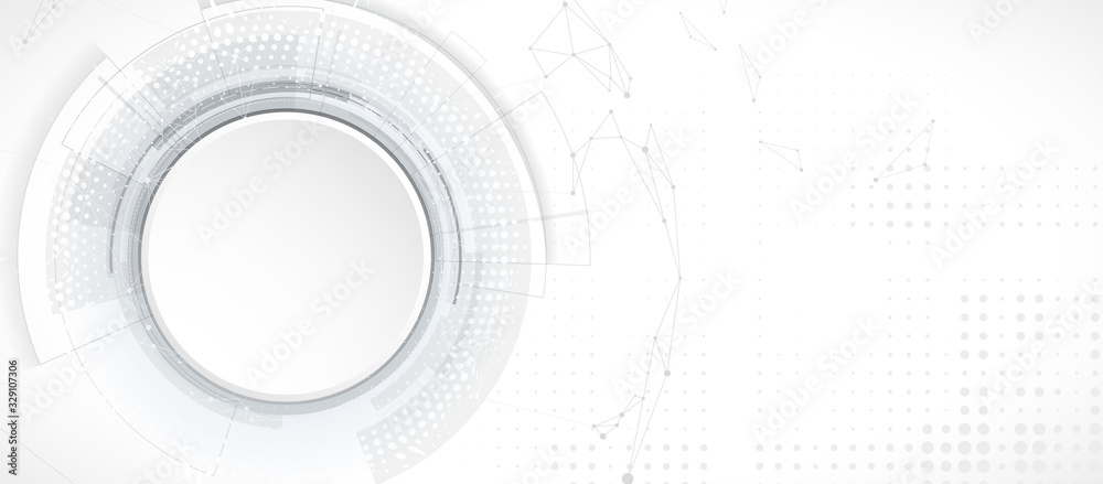 Obraz premium Abstract tech background. Futuristic technology interface