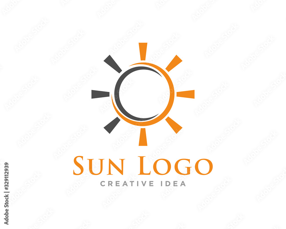 Sun Logo Icon Design Vector