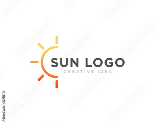 Sun Logo Icon Design Vector © Mussyayin