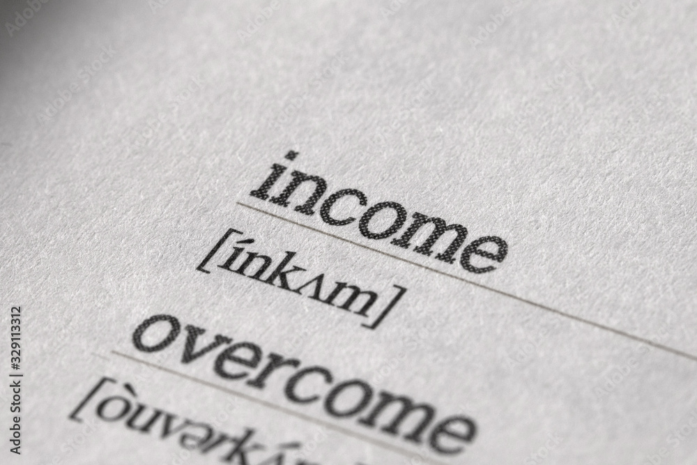 word income and phonetic alphabet. A person's or organization's income is the money that they earn or receive, as opposed to the money that they have to spend or pay out. word income and phonetic alphabet. A person's or organization's income is the money that they earn or receive, as opposed to the money that they have to spend or pay out.