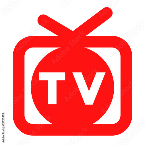 Television Logo.  Watch TV Icon