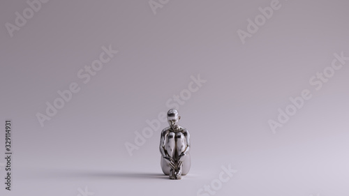 Photography Silver Mysterious Witch Woman Sitting Down