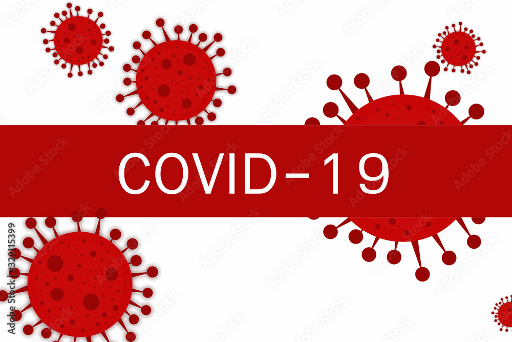 Official name from WHO: COVID-19 on white background , is a new virus that is spreading around the world. Official name from WHO: COVID-19 on white background , is a new virus that is spreading around the world.
