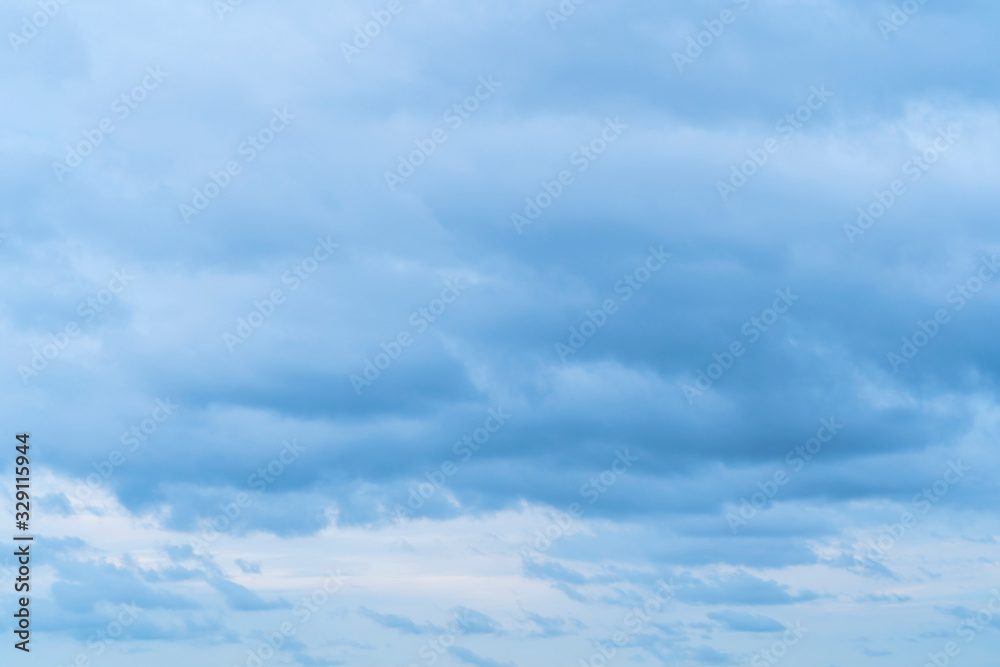 Windy clear cloud on blue sky in morning