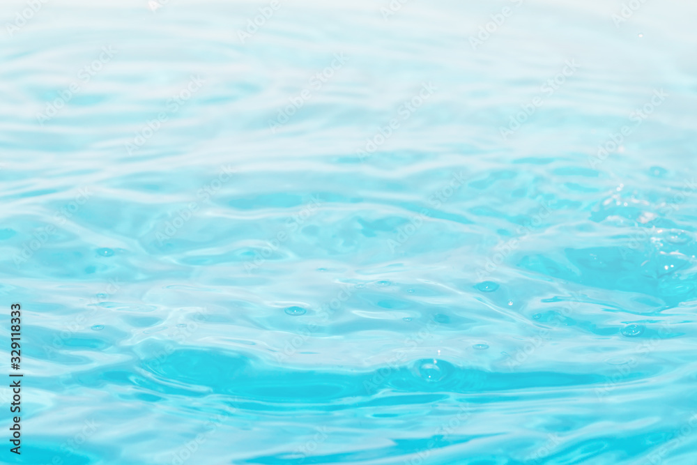 Abstract close up blue water background.Water surface wallpaper.
