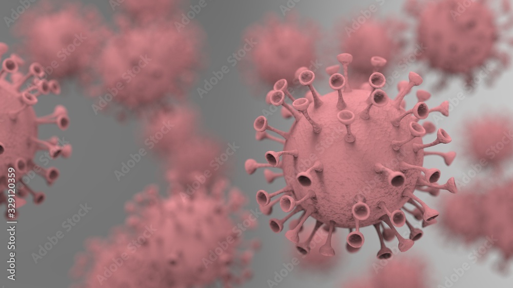 Fototapeta Coronavirus 3d illlustration