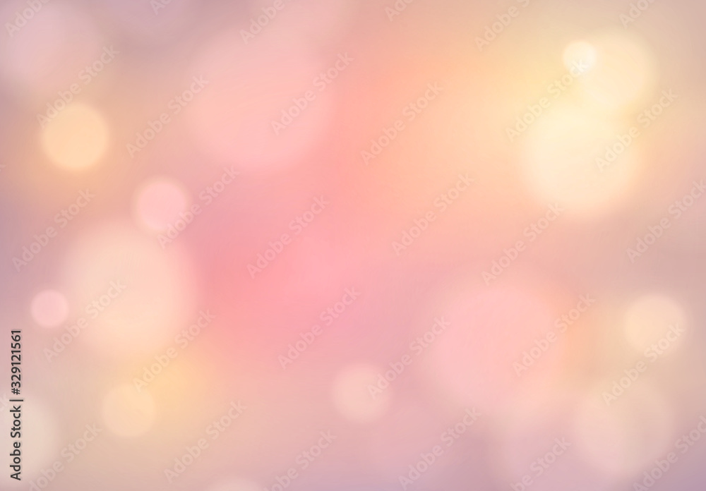 Gentle blurry background. Defocused beautiful abstract background. Elegant blurred backdrop for design template. Background blur bokeh and light effect. Soft bright lights, blinking stars and sparks