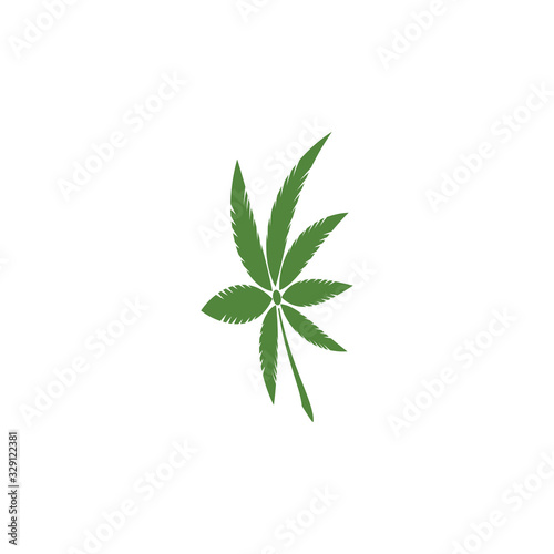 Canabis Logo Template vector
