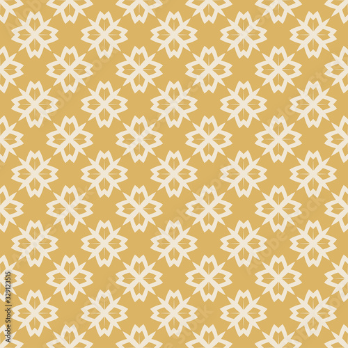 Decorative geometric pattern on a gold background