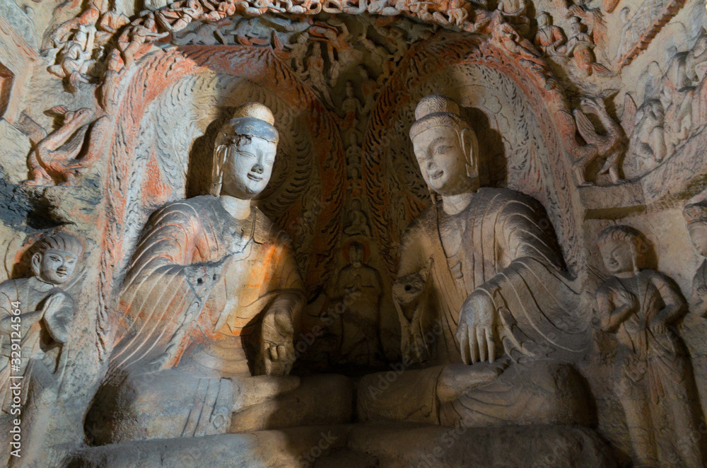 Buddha statue in Yungang stone cave. datong, Shanxi province, China Buddha statue in Yungang stone cave. datong, Shanxi province, China