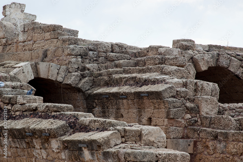 Roman Ruins in Caesarea Israel