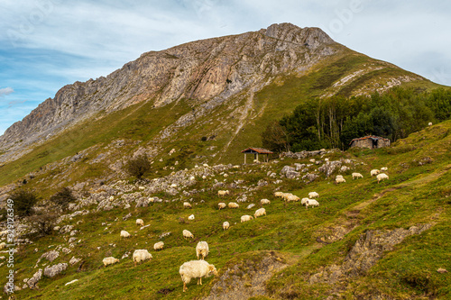 The beautiful top of Mount Txindoki in Guipuzcoa one spring morning. Basque Country photo