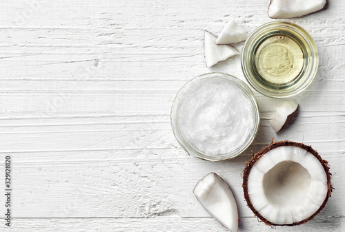 Coconut oil and fresh coconut