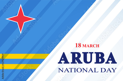 National day of Aruba concept. 