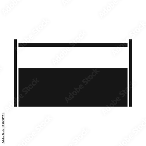 Vector illustration of box and toolbox sign. Web element of box and storage stock symbol for web.