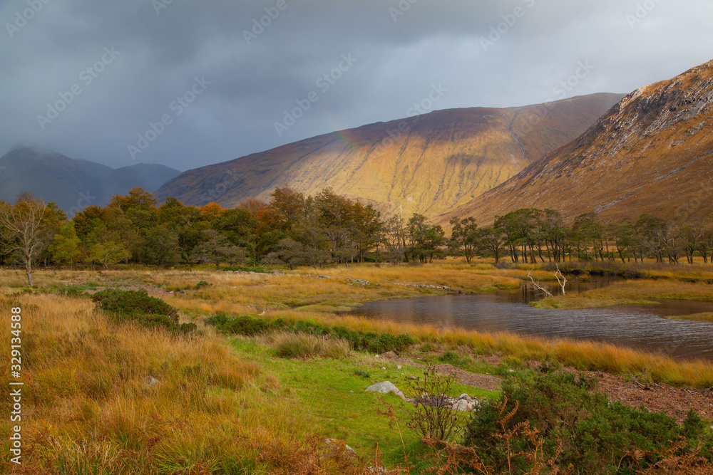 Typical landscape in the Scottish Highlands