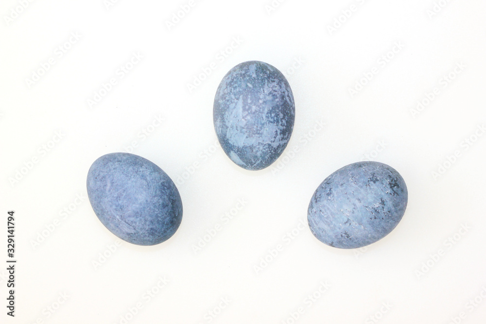 easter eggs classic blue colorful on a white background easter eggs classic blue colorful on a white background