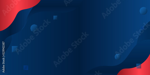 Modern liquid color gradient abstract background with dynamic wave memphis decoration. Vector illustration for wallpaper, banner, presentation design, landing page