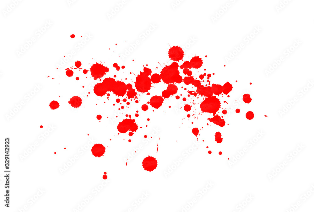 Abstract red blood drops background