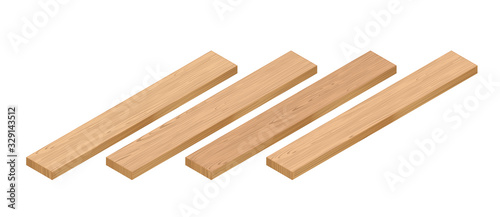 Isometric Wooden Planks