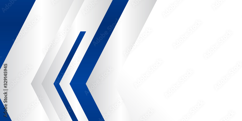 Abstract geometric silver blue and white color presentation background. Vector illustration with arrow technology overlapped shiny element Abstract geometric silver blue and white color presentation background. Vector illustration with arrow technology overlapped shiny element